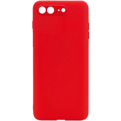 Силиконовый чехол Candy Full Camera для Apple iPhone 7 plus / 8 plus (5.5"") Красный / Red