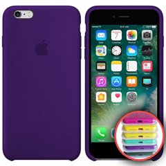 Чохол silicone case for iPhone 6 / 6s з мікрофіброю і закритим низом Ultra Violet / Фіолетовий