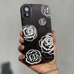 Чехол для iPhone XR Rubbed Print Silicone Roses