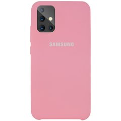 Чехол Silicone Cover (AAA) для Samsung Galaxy A51 (Розовый / Light pink)