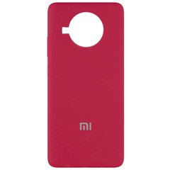 Чехол для Xiaomi Mi 10T Lite / Redmi Note 9 Pro 5G Silicone Full (Красный / Rose Red) c закрытым низом и микрофиброю