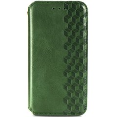 Кожаный чехол книжка GETMAN Cubic (PU) для Nokia 2.3 (Зеленый)