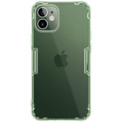 TPU чохол Nillkin Nature Series для Apple iPhone 12 mini (5.4") (Темно-зелений (прозорий))