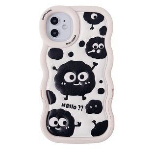 Чехол для iPhone 13 Pro Волнистый Coal + подставка