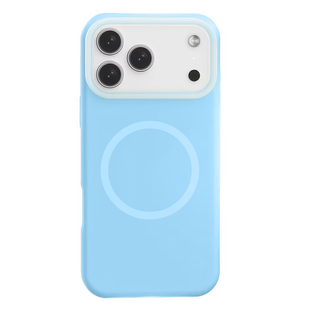 Чехол для iPhone 17 Pro Max / 18 Pro Max Neon Silicone Case MagSafe Sky