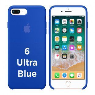 Чехол silicone case for iPhone 7 Plus/8 Plus Ultra Blue / Синий