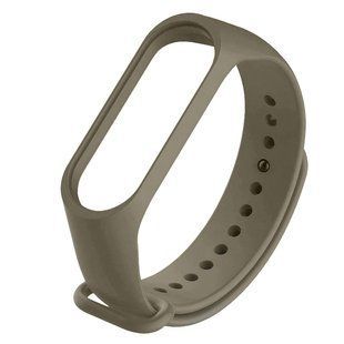 Силиконовый ремешок для Xiaomi Mi Band 5 (Серый / Light Olive)