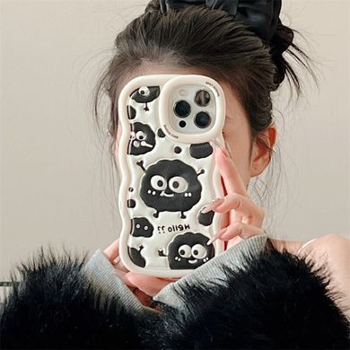 Чохол для iPhone 13 Pro Хвилястий Coal + підставка
