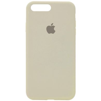 Чохол для Apple iPhone 7 plus / 8 plus Silicone Case Full з мікрофіброю і закритим низом (5.5 "") Бежевий / Antigue White