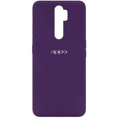 Чохол для Oppo A5 (2020) / Oppo A9 (2020) Silicone Full з закритим низом і мікрофіброю Фіолетовий / Purple