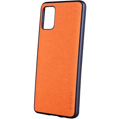 Чехол AIORIA Textile PC+TPU для Samsung Galaxy M31s (Оранжевый)