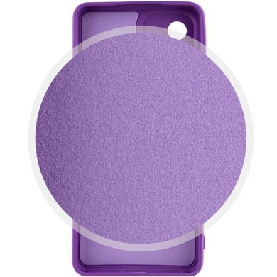 Чехол для Samsung Galaxy A53 5G Silicone Full camera закрытый низ + защита камеры Фиолетовый / Purple