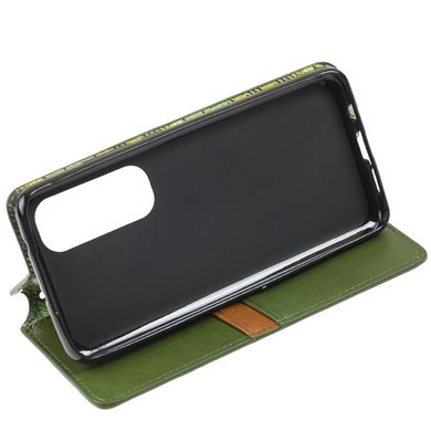 Чехол книжка для Xiaomi Mi Note 10 Lite Getman Cubic зеленый