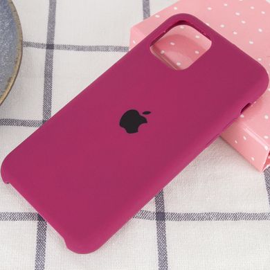 Чохол silicone case for iPhone 11 Pro (5.8") (Бордовий / Maroon)