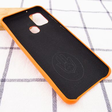 Кожаный чехол AHIMSA PU Leather Case (A) для Samsung Galaxy A21s (Оранжевый)