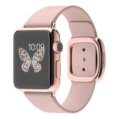 Ремешок для Apple Watch 38/40/41 mm Modern Buckle Leather Pink Sand/Gold