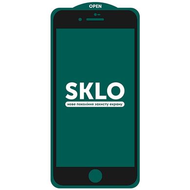 Защитное стекло SKLO 5D (full glue) для Apple iPhone 7 plus / 8 plus (5.5") (Черный)
