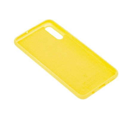 Чохол для Samsung Galaxy A50 / A50s / A30s Silicone Full жовтий з закритим низом і мікрофіброю