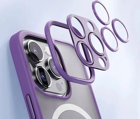 Чехол для iPhone 14 Pro Rock Full Camera Protection Case Guard Touch Magnetic Case Purple