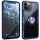 TPU+PC чехол Deen CrystalRing for Magnet (opp) для Apple iPhone 13 Pro (6.1"") Бесцветный / Темно-синий