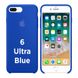 Чехол silicone case for iPhone 7 Plus/8 Plus Ultra Blue / Синий