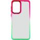Чехол TPU+PC Fresh sip series для Xiaomi Redmi Note 10 / Note 10s Салатовый / Розовый