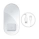 Зарядка Qi BASEUS Simple 2in1 Wireless Charger Pro Edition For Phones+Pod |15W| (WXJK-CA02) white