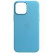 Шкіряний чохол Leather Case (AA) with MagSafe для Apple iPhone 14 Plus (6.7") Blue