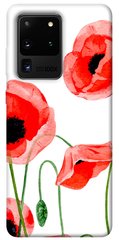 Чехол для Samsung Galaxy S20 Ultra PandaPrint Акварельные маки цветы