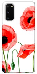 Чехол для Samsung Galaxy S20 PandaPrint Акварельные маки цветы