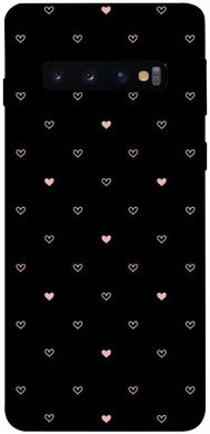 Чехол для Samsung Galaxy S10 PandaPrint Сердечки паттерн