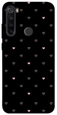 Чехол для Xiaomi Redmi Note 8T PandaPrint Сердечки паттерн