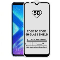 5D стекло для Samsung Galaxy M10 Black Полный клей / Full Glue, Черный