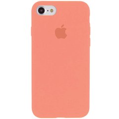 Чохол silicone case for iPhone 7/8 з мікрофіброю і закритим низом Рожевий / Flamingo