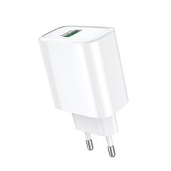 Адаптер мережевий HOCO Dynamic power fully compatible charger C69A | 1USB, 4.5A, QC3.0, 22.5W | white