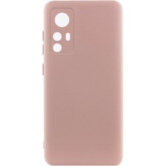 Чохол для Xiaomi 12T / 12T Pro Silicone Full camera закритий низ + захист камери Рожевий / Pink Sand