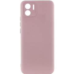 Чехол для Xiaomi Redmi A1 Silicone Full camera закрытый низ + защита камеры Розовый / Pink Sand