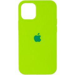 Чехол silicone case for iPhone 12 mini (5.4") (Салатовый /Neon green)