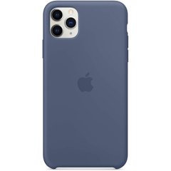 Чехол Silicone case Original 1:1 (AAA) для Apple iPhone 11 Pro Max (6.5") (Голубой / Alaskan blue) Лучшее качество!!