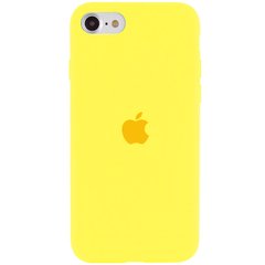 Чохол Silicone Case Full Protective (AA) для Apple iPhone SE (2020) (Жовтий / Yellow)