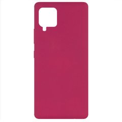 Чехол Silicone Cover Full without Logo (A) для Samsung Galaxy A42 5G (Бордовый / Marsala)