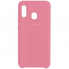 Накладка Silicone Cover for Samsung A30 / A20 2019 Light Pink