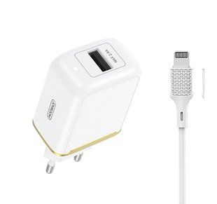 Адаптер сетевой JOYROOM Lightning cable Yida Series L-A12Z |1USB, 2.4A|	white