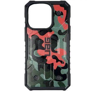 Удароміцний чохол UAG Pathfinder Сamouflage with MagSafe для Apple iPhone 16 Pro Помаранчевий