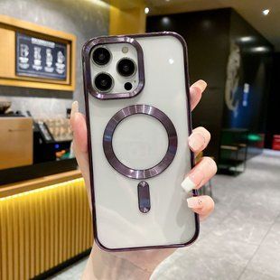 Чохол для iPhone 14 Open Shining With MagSafe Dark Purple
