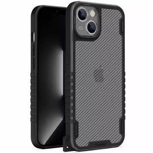 Чохол TPU+PC TRAVEL Carbon для Apple iPhone 13 (6.1"") Чорний