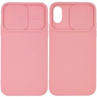 Чехол Camshield Square TPU со шторкой для камеры для Apple iPhone X / XS (5.8"") Rose Gold
