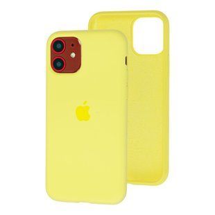 Чехол для iPhone 11 Silicone Full bright yellow / желтый / закрытый низ