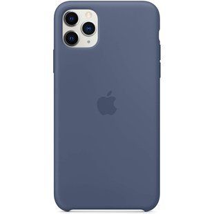 Чехол Silicone case Original 1:1 (AAA) для Apple iPhone 11 Pro Max (6.5") (Голубой / Alaskan blue) Лучшее качество!!