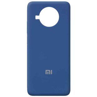 Чохол для Xiaomi Mi 10T Lite / Redmi Note 9 Pro 5G Silicone Full (Синій / Navy Blue) з закритим низом і мікрофібри
